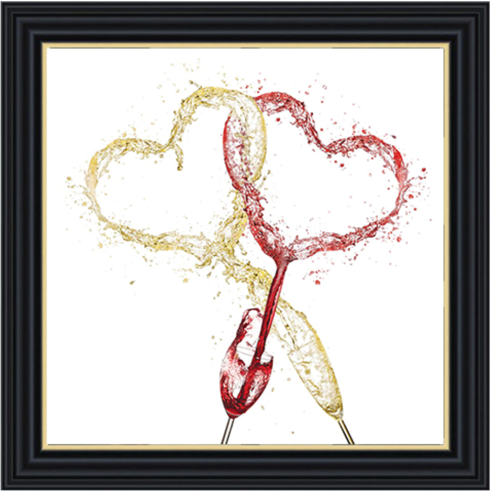 Love Wine and Champagne Liquid Wall Art